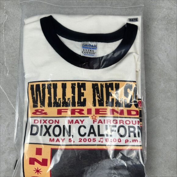 Vintage Y2K Willie Nelson & Friends "Live and Kickin" USA Tour Ringer Tee - 2XL - Picture 7 of 7